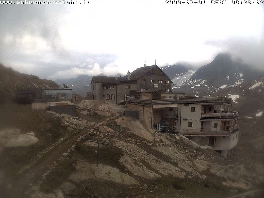 Archiv Foto Webcam Schnalstal: Schöne Aussicht-Hütte