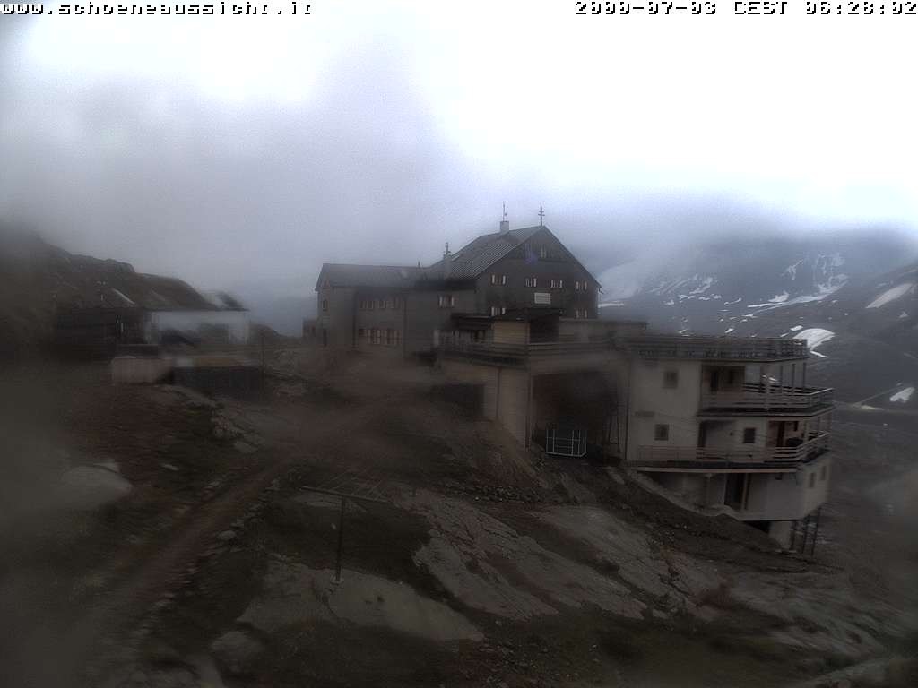Archiv Foto Webcam Schnalstal: Schöne Aussicht-Hütte