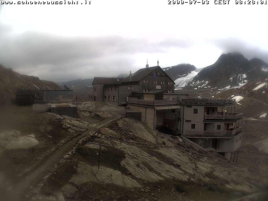 Archived image Webcam Schnalstal: Hut "Schöne Aussicht"