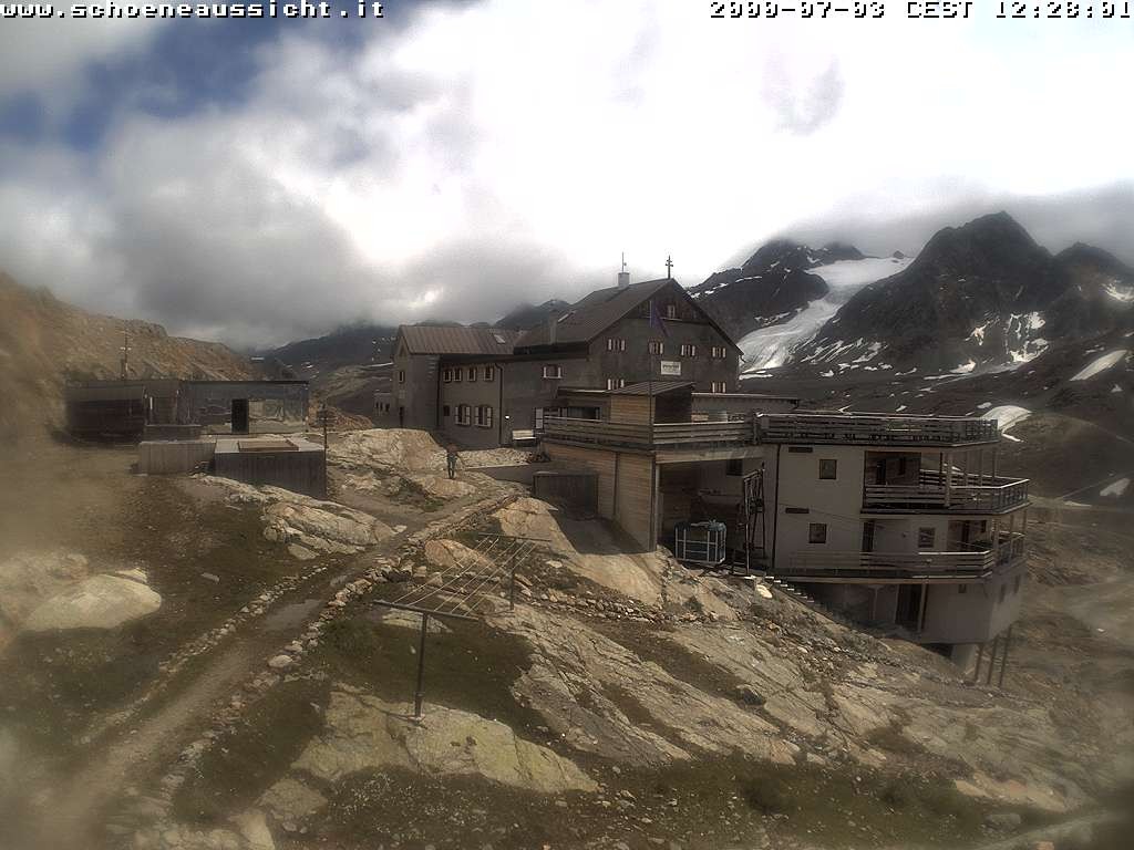 Archived image Webcam Schnalstal: Hut "Schöne Aussicht"