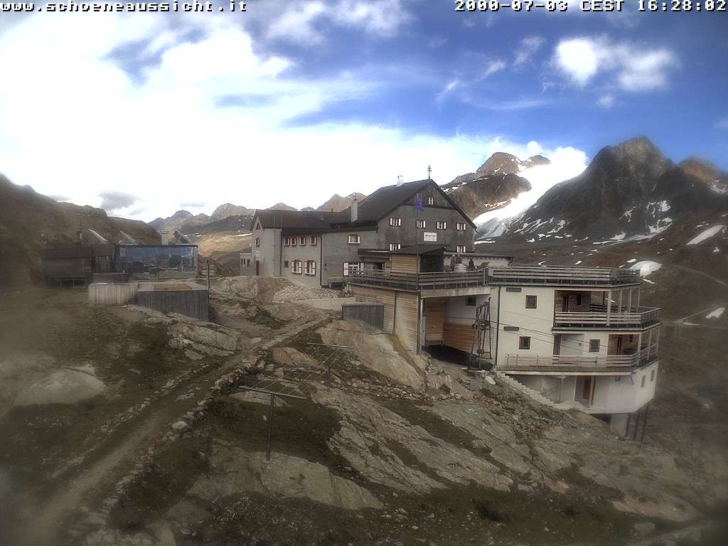 Archived image Webcam Schnalstal: Hut "Schöne Aussicht"