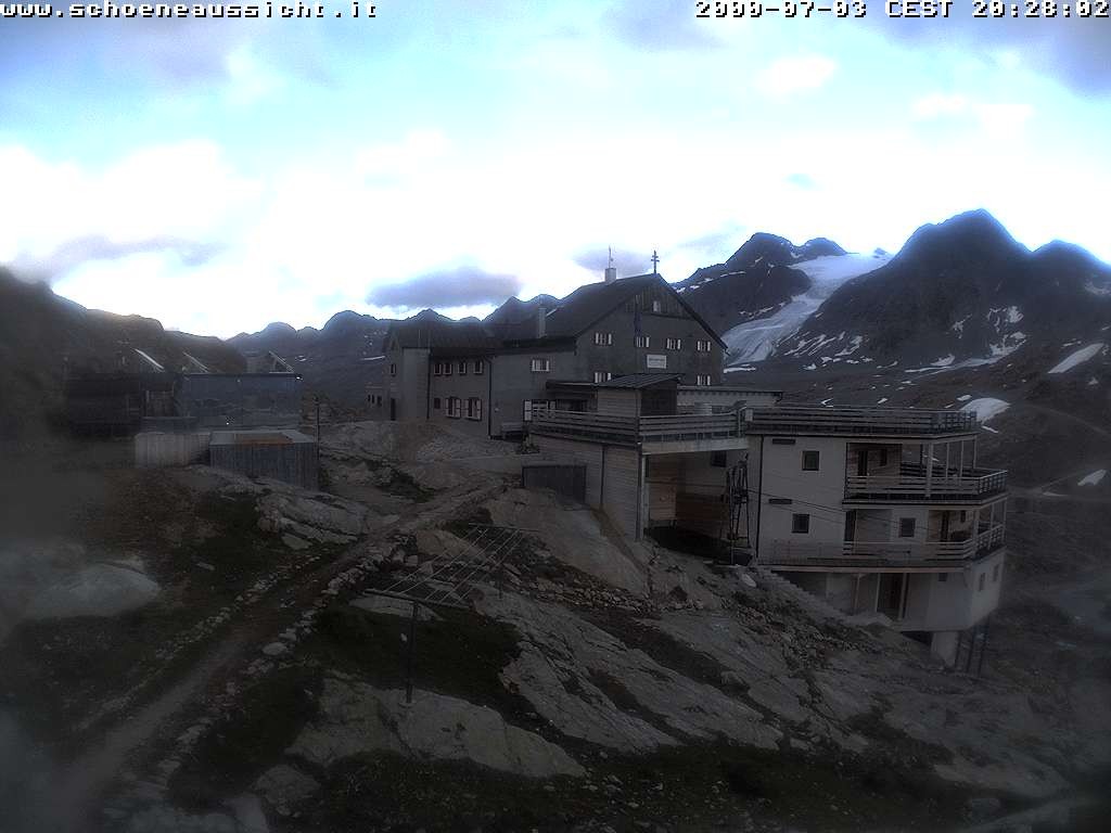 Archived image Webcam Schnalstal: Hut "Schöne Aussicht"