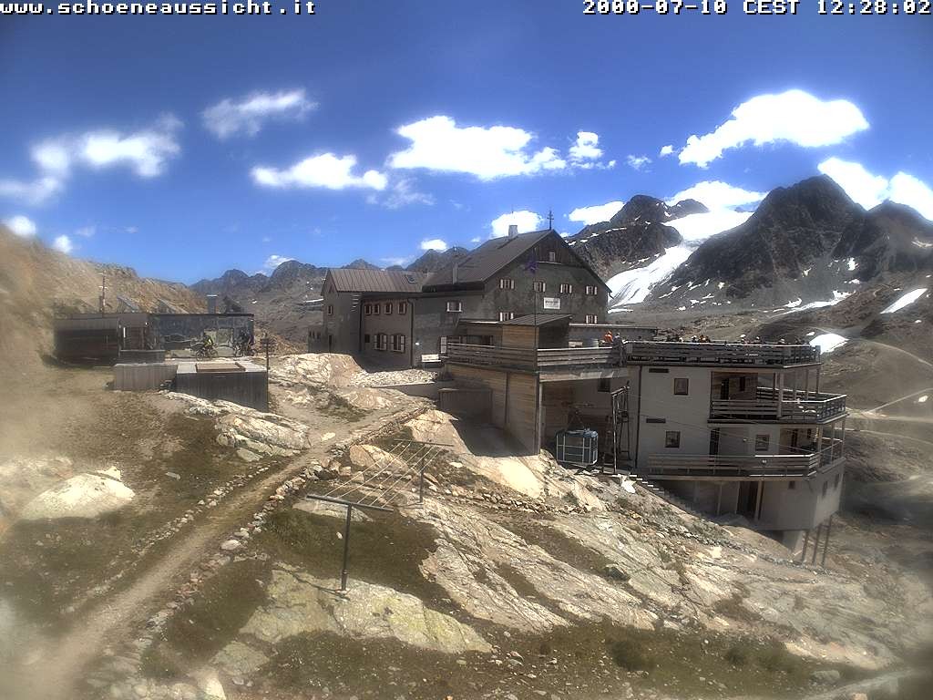 Archiv Foto Webcam Schnalstal: Schöne Aussicht-Hütte