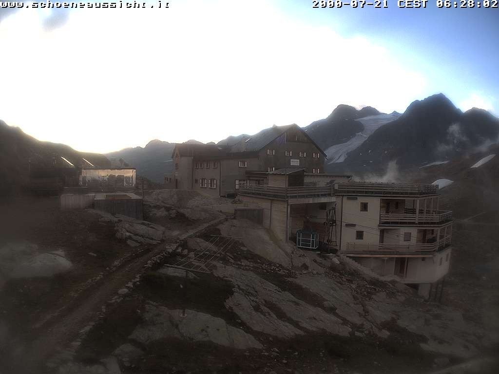 Archiv Foto Webcam Schnalstal: Schöne Aussicht-Hütte