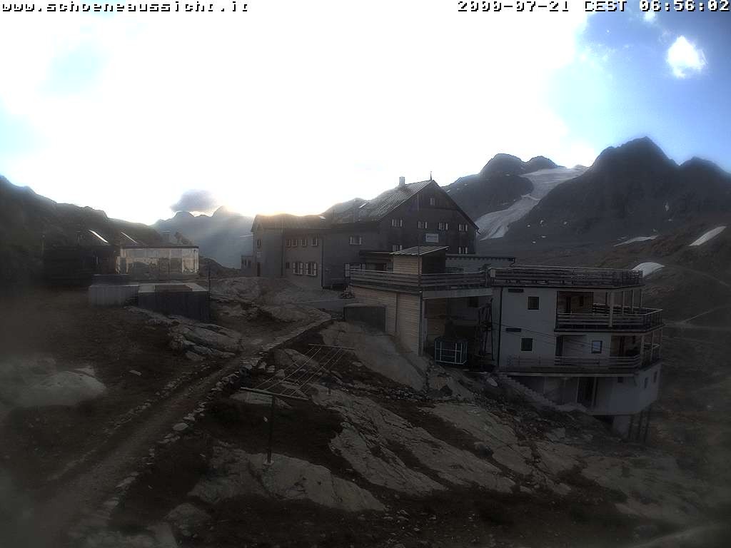 Archiv Foto Webcam Schnalstal: Schöne Aussicht-Hütte