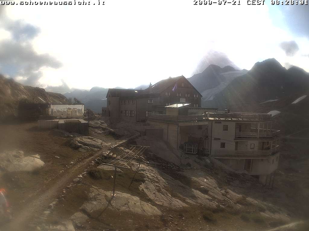 Archiv Foto Webcam Schnalstal: Schöne Aussicht-Hütte