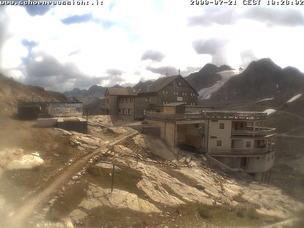 Archiv Foto Webcam Schnalstal: Schöne Aussicht-Hütte