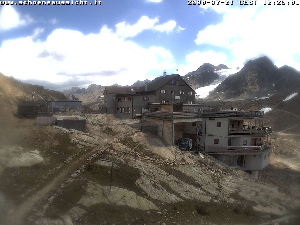Archiv Foto Webcam Schnalstal: Schöne Aussicht-Hütte