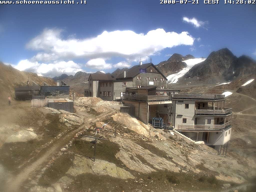 Archiv Foto Webcam Schnalstal: Schöne Aussicht-Hütte