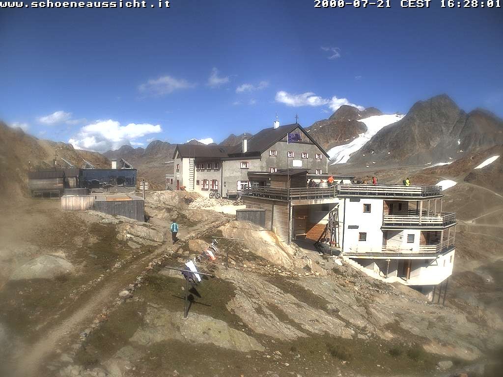 Archiv Foto Webcam Schnalstal: Schöne Aussicht-Hütte
