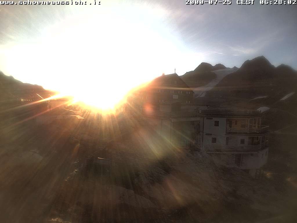 Archiv Foto Webcam Schnalstal: Schöne Aussicht-Hütte