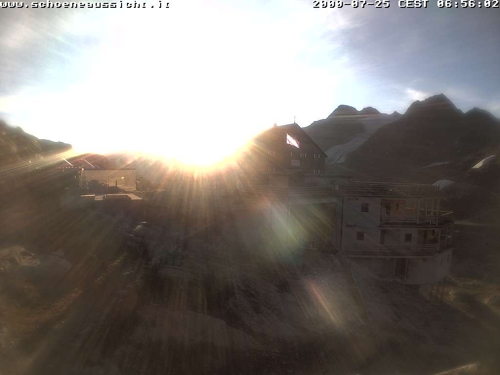 Archiv Foto Webcam Schnalstal: Schöne Aussicht-Hütte