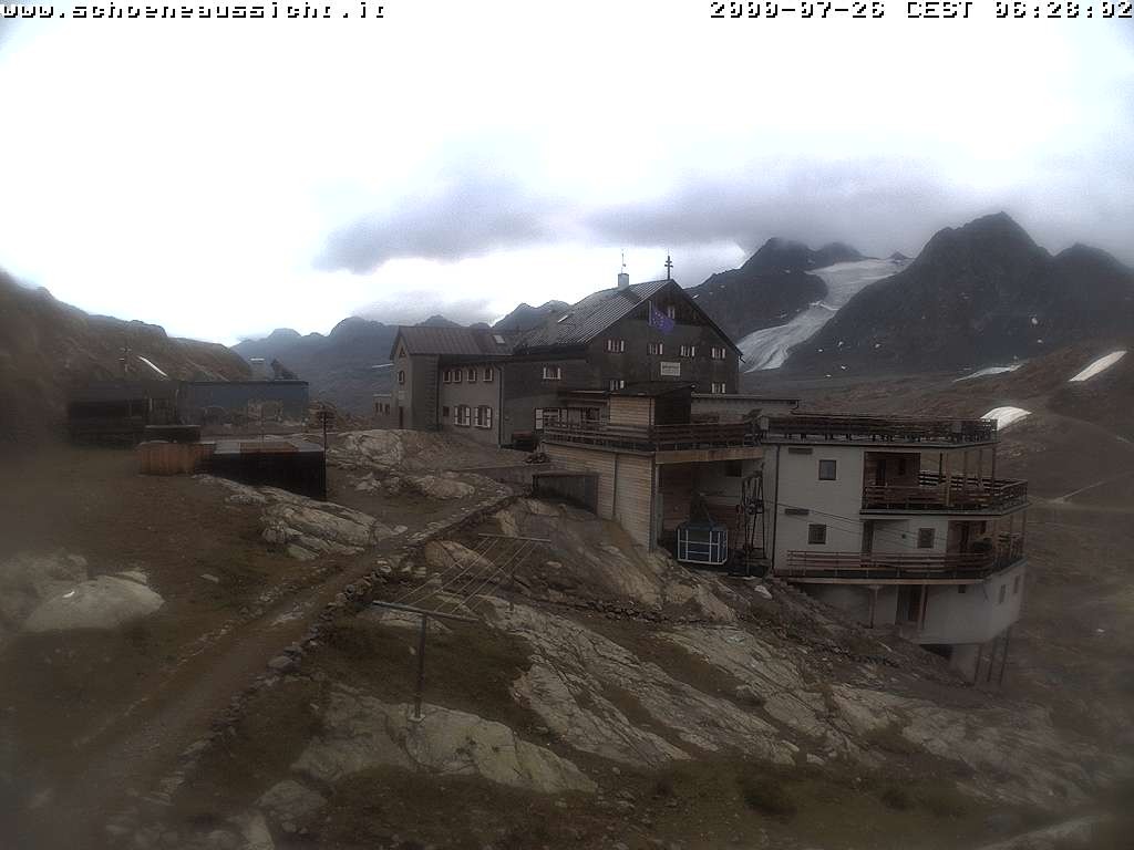 Archiv Foto Webcam Schnalstal: Schöne Aussicht-Hütte