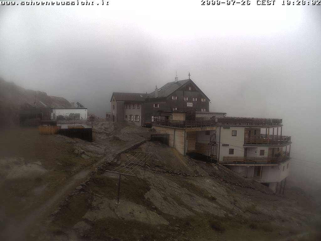 Archiv Foto Webcam Schnalstal: Schöne Aussicht-Hütte