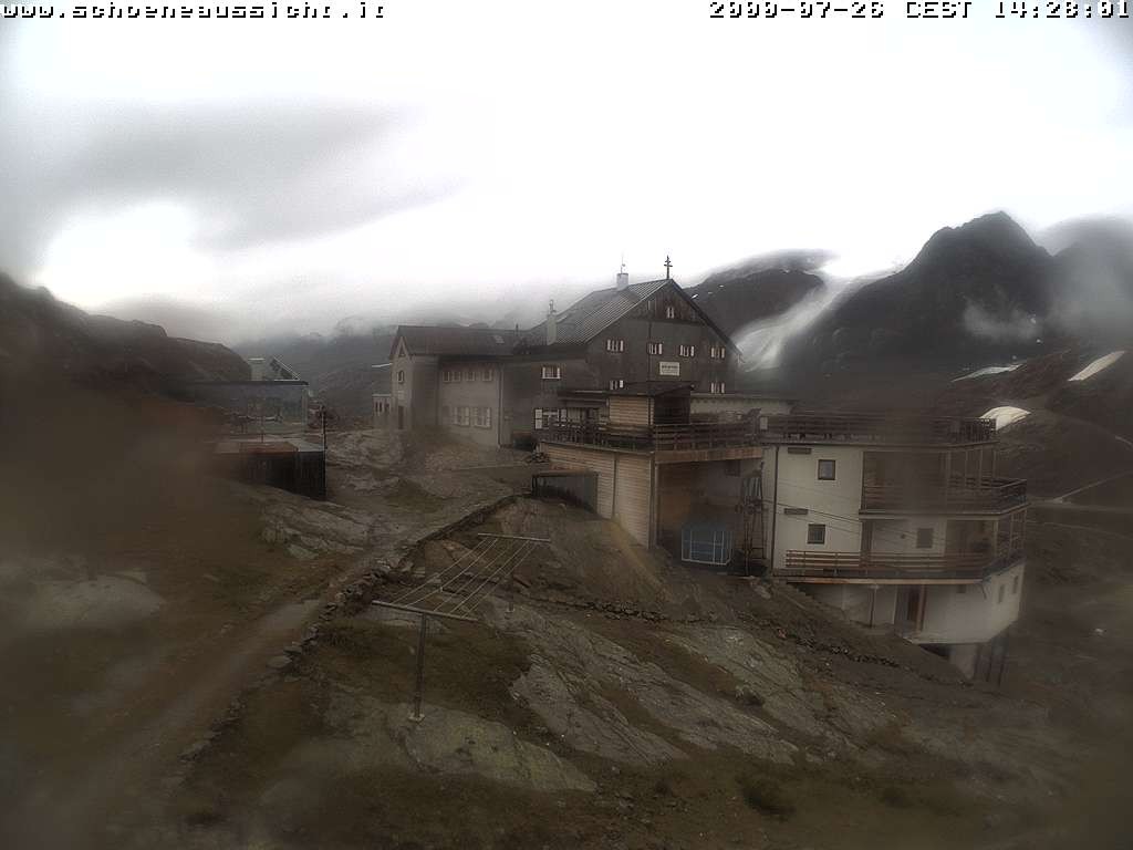 Archiv Foto Webcam Schnalstal: Schöne Aussicht-Hütte