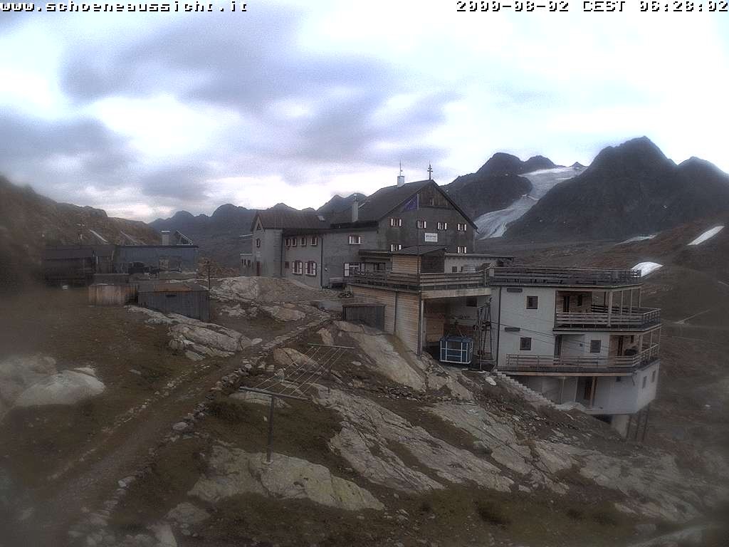 Archiv Foto Webcam Schnalstal: Schöne Aussicht-Hütte