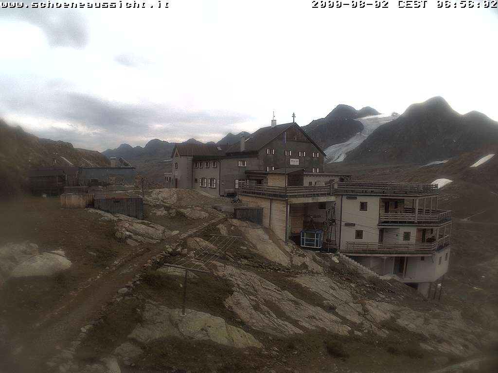 Archiv Foto Webcam Schnalstal: Schöne Aussicht-Hütte