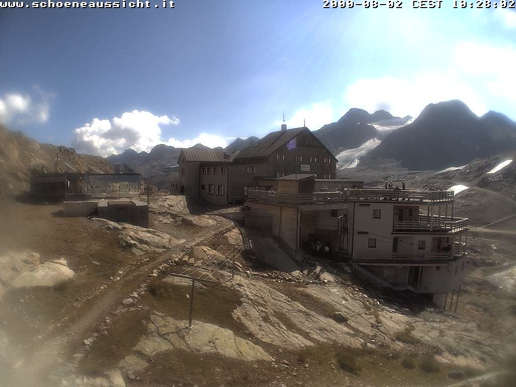 Archiv Foto Webcam Schnalstal: Schöne Aussicht-Hütte