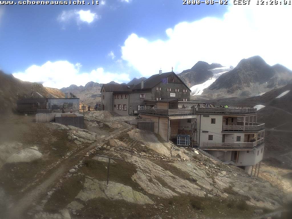 Archiv Foto Webcam Schnalstal: Schöne Aussicht-Hütte