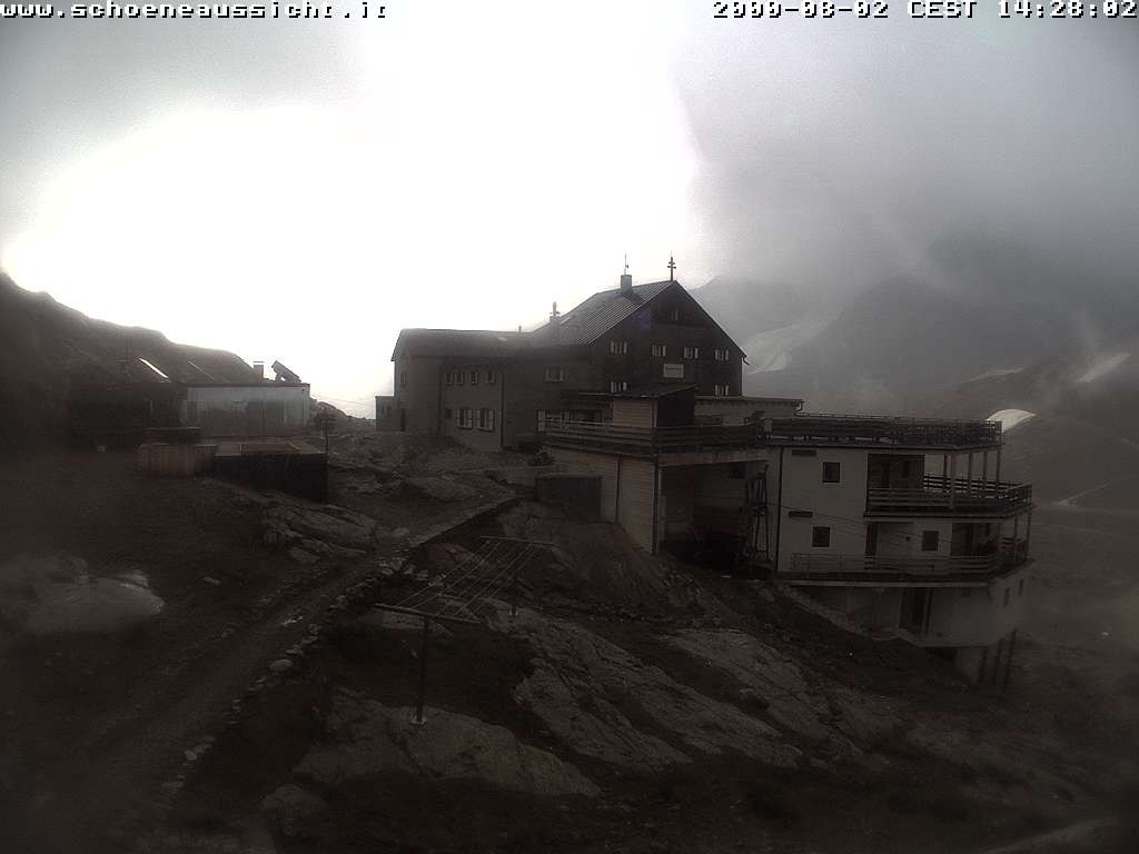 Archiv Foto Webcam Schnalstal: Schöne Aussicht-Hütte