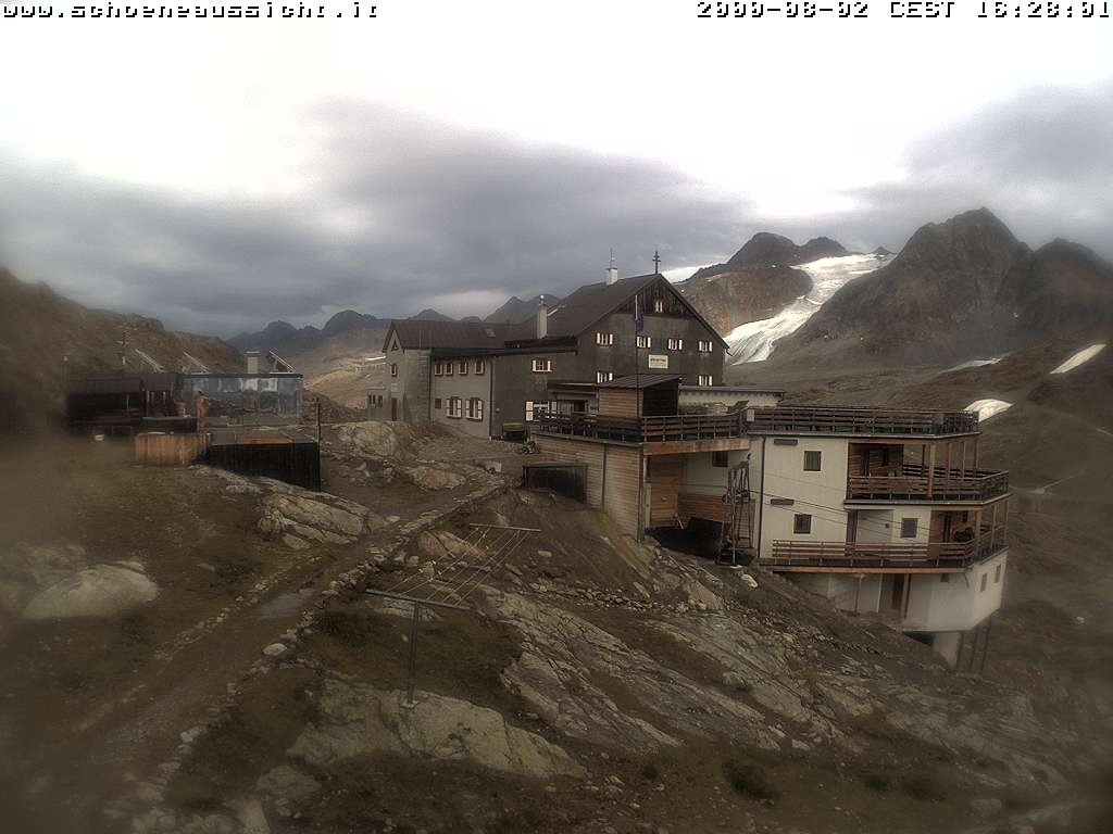 Archiv Foto Webcam Schnalstal: Schöne Aussicht-Hütte