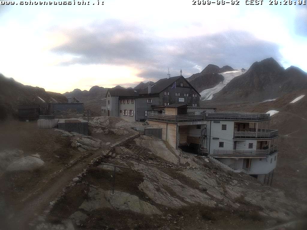 Archiv Foto Webcam Schnalstal: Schöne Aussicht-Hütte