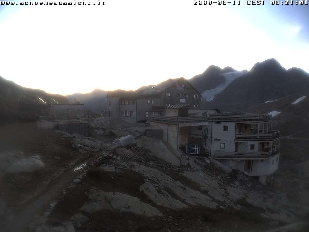 Archiv Foto Webcam Schnalstal: Schöne Aussicht-Hütte