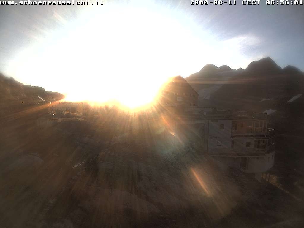 Archiv Foto Webcam Schnalstal: Schöne Aussicht-Hütte