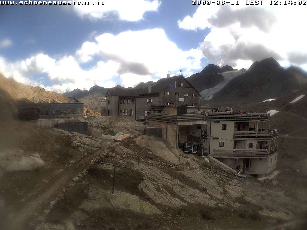 Archiv Foto Webcam Schnalstal: Schöne Aussicht-Hütte