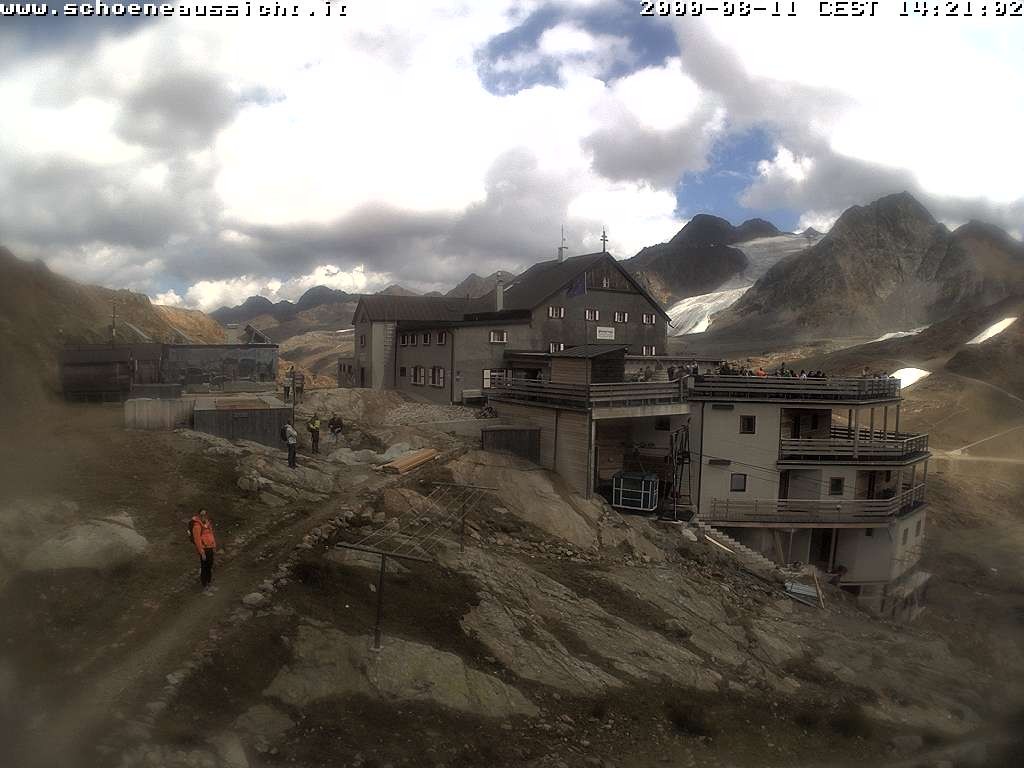 Archiv Foto Webcam Schnalstal: Schöne Aussicht-Hütte