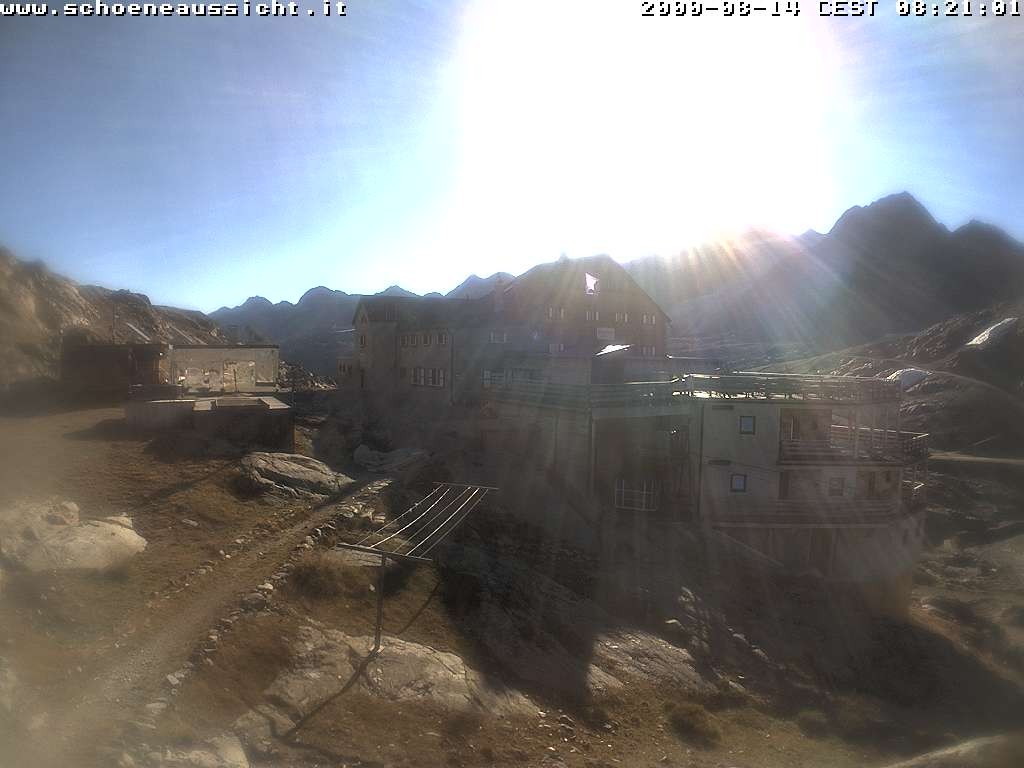 Archived image Webcam Schnalstal: Hut "Schöne Aussicht"