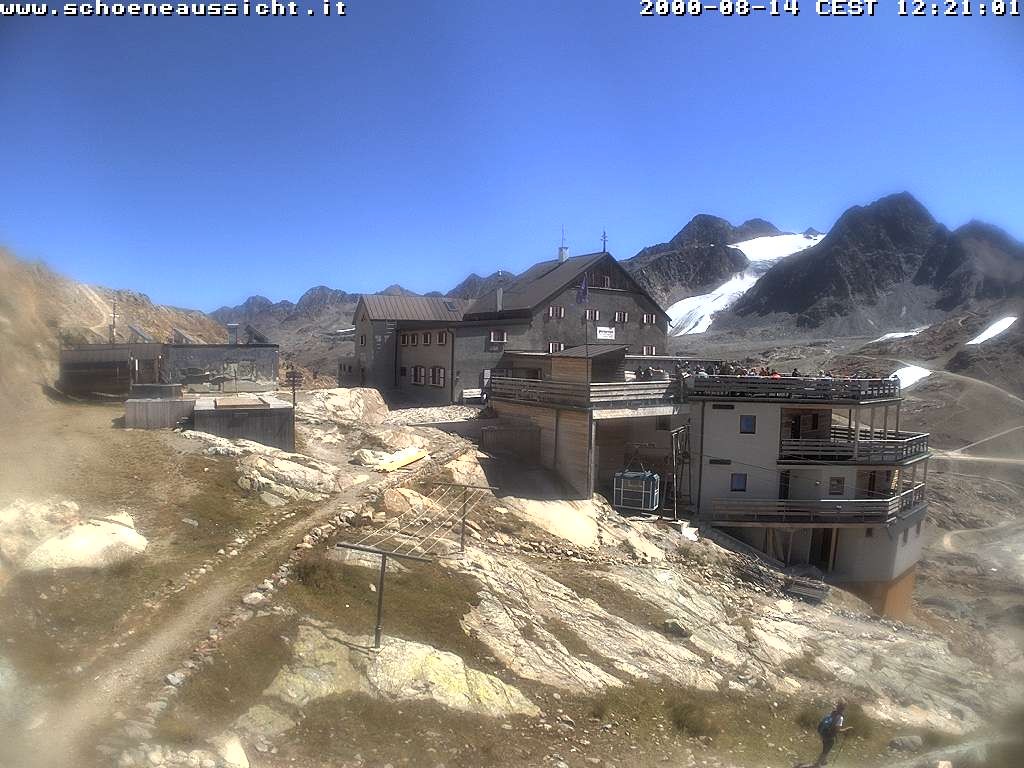 Archived image Webcam Schnalstal: Hut "Schöne Aussicht"