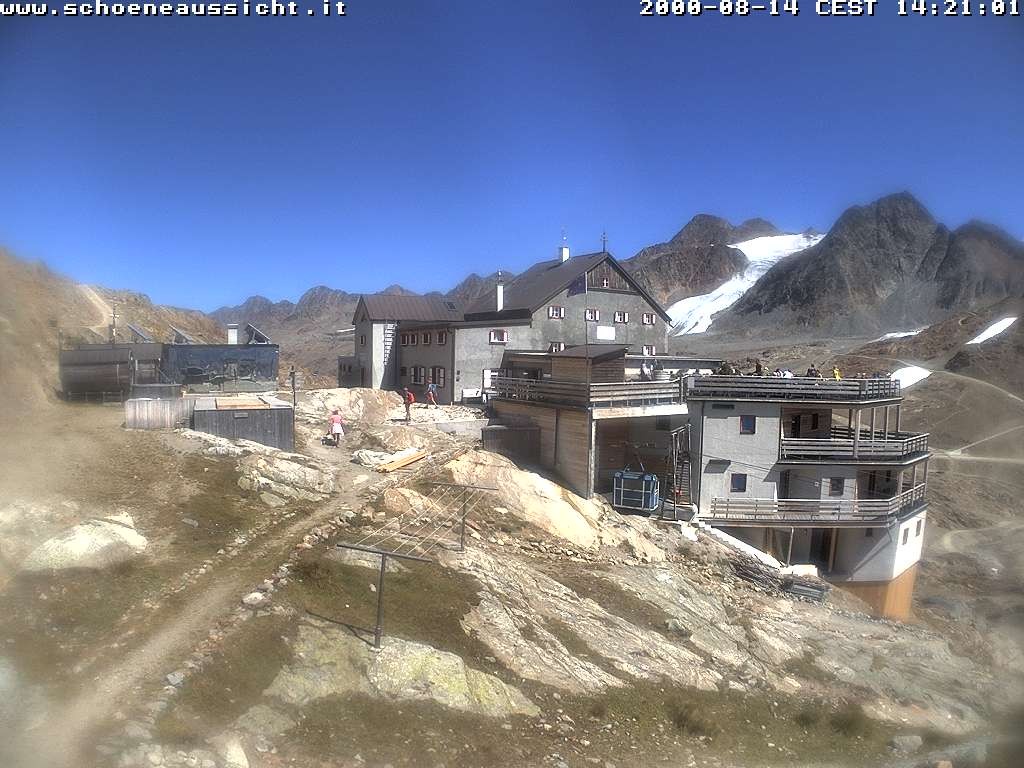 Archived image Webcam Schnalstal: Hut "Schöne Aussicht"