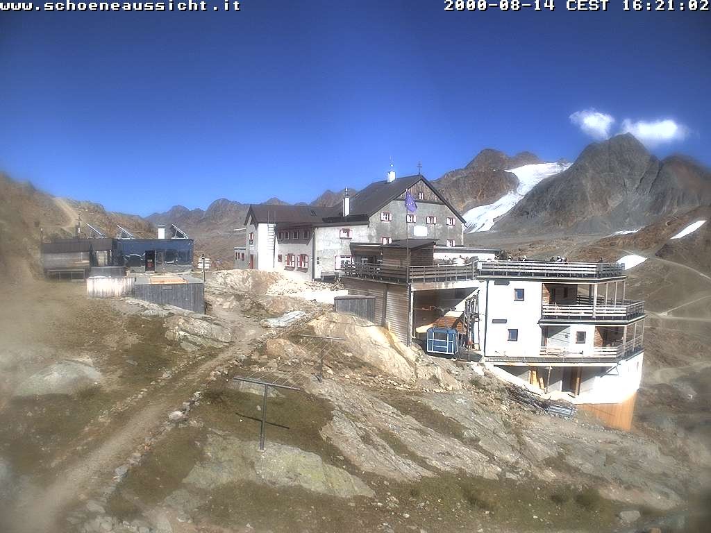 Archived image Webcam Schnalstal: Hut "Schöne Aussicht"