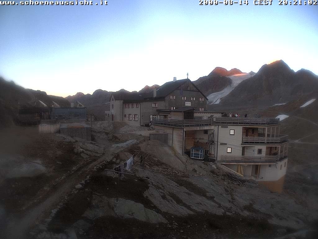 Archived image Webcam Schnalstal: Hut "Schöne Aussicht"