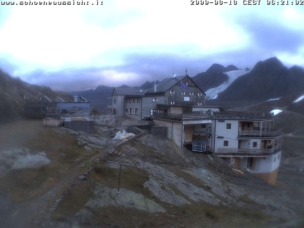 Archiv Foto Webcam Schnalstal: Schöne Aussicht-Hütte