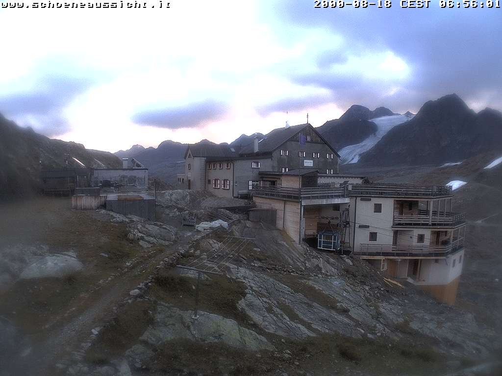 Archiv Foto Webcam Schnalstal: Schöne Aussicht-Hütte