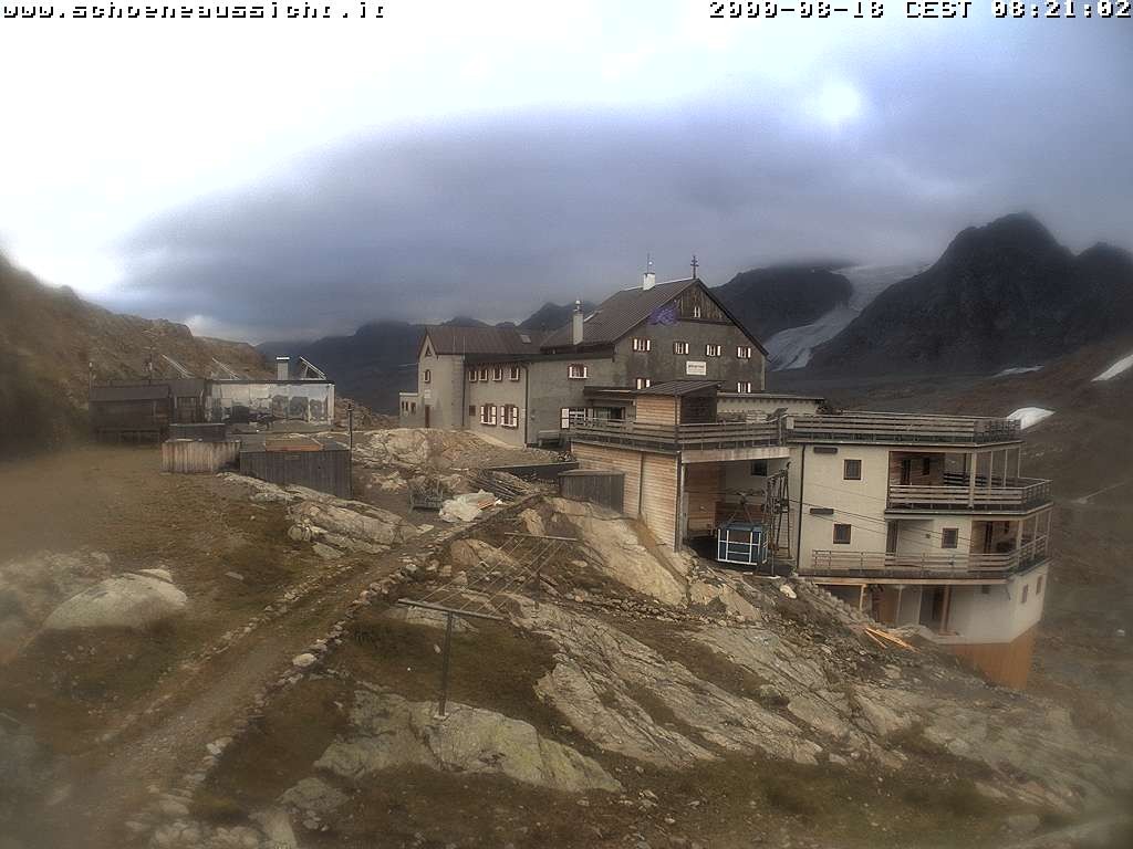 Archiv Foto Webcam Schnalstal: Schöne Aussicht-Hütte
