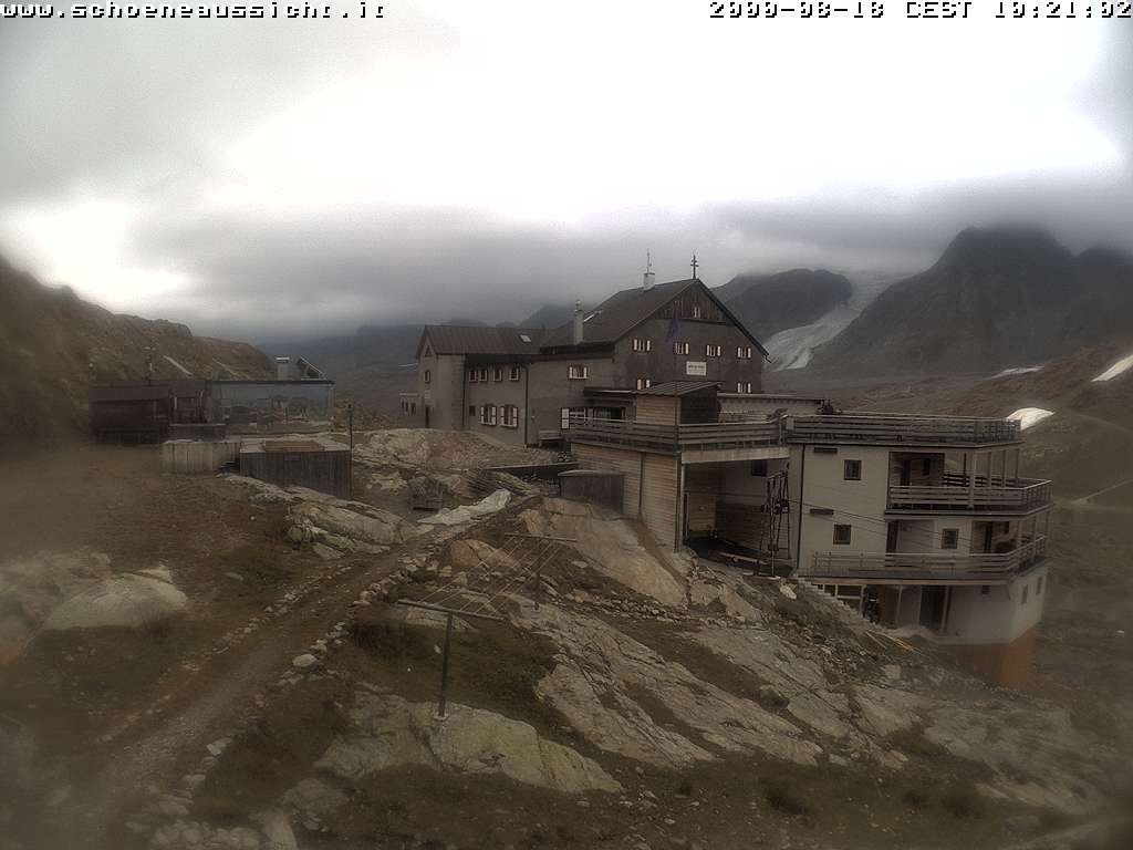 Archiv Foto Webcam Schnalstal: Schöne Aussicht-Hütte