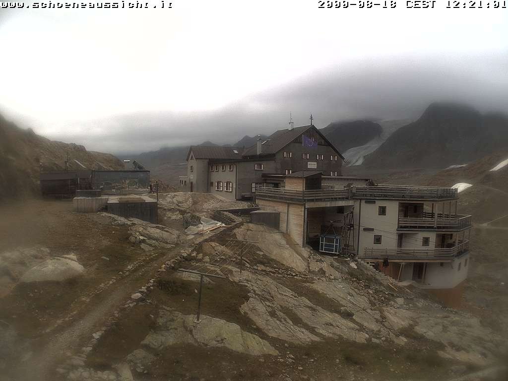 Archiv Foto Webcam Schnalstal: Schöne Aussicht-Hütte