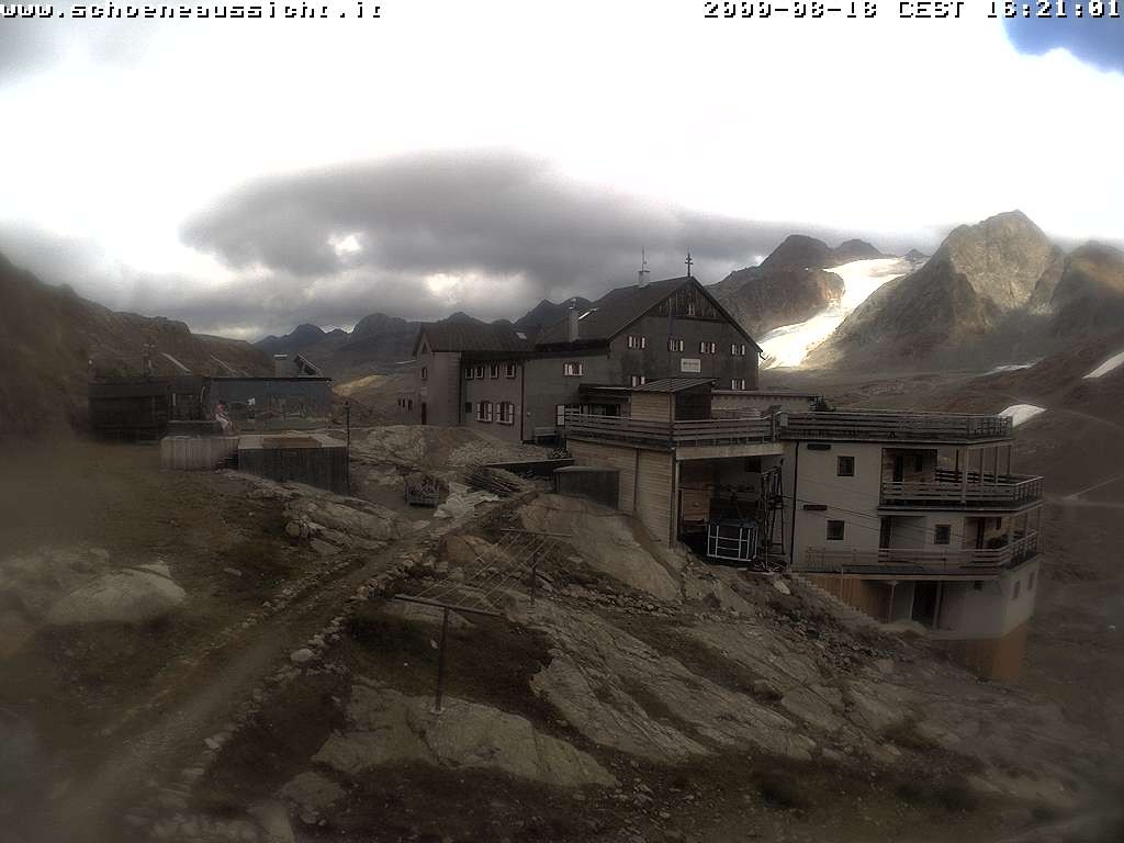 Archiv Foto Webcam Schnalstal: Schöne Aussicht-Hütte