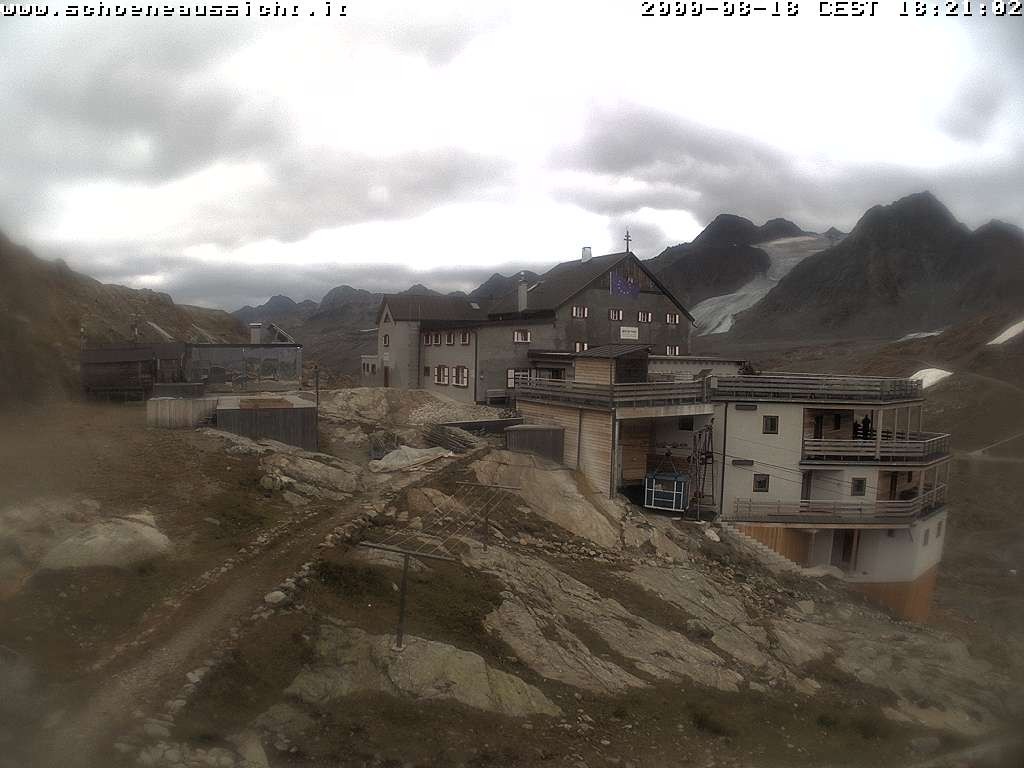 Archiv Foto Webcam Schnalstal: Schöne Aussicht-Hütte