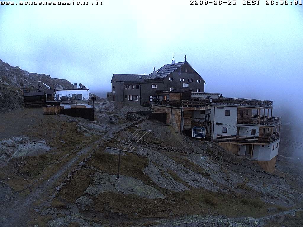 Archiv Foto Webcam Schnalstal: Schöne Aussicht-Hütte