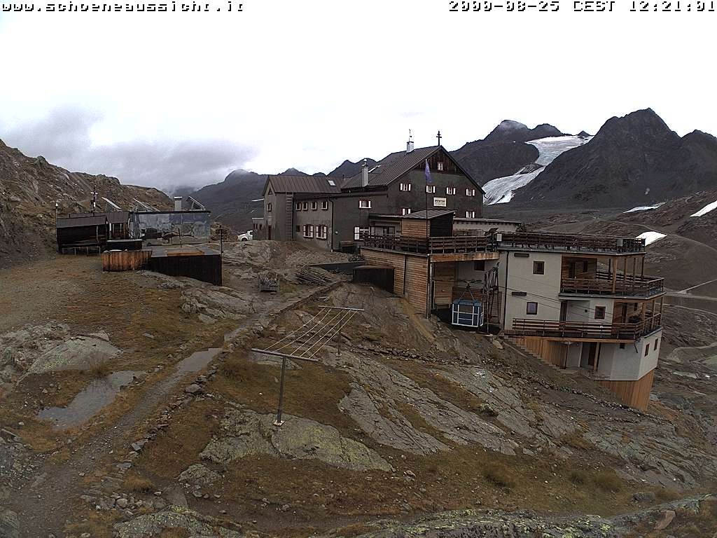 Archiv Foto Webcam Schnalstal: Schöne Aussicht-Hütte