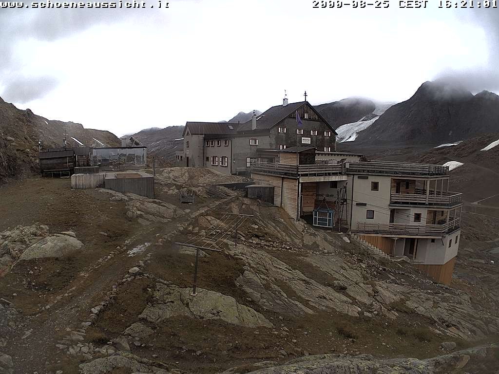 Archiv Foto Webcam Schnalstal: Schöne Aussicht-Hütte