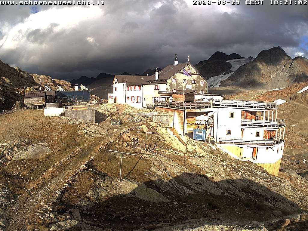 Archiv Foto Webcam Schnalstal: Schöne Aussicht-Hütte