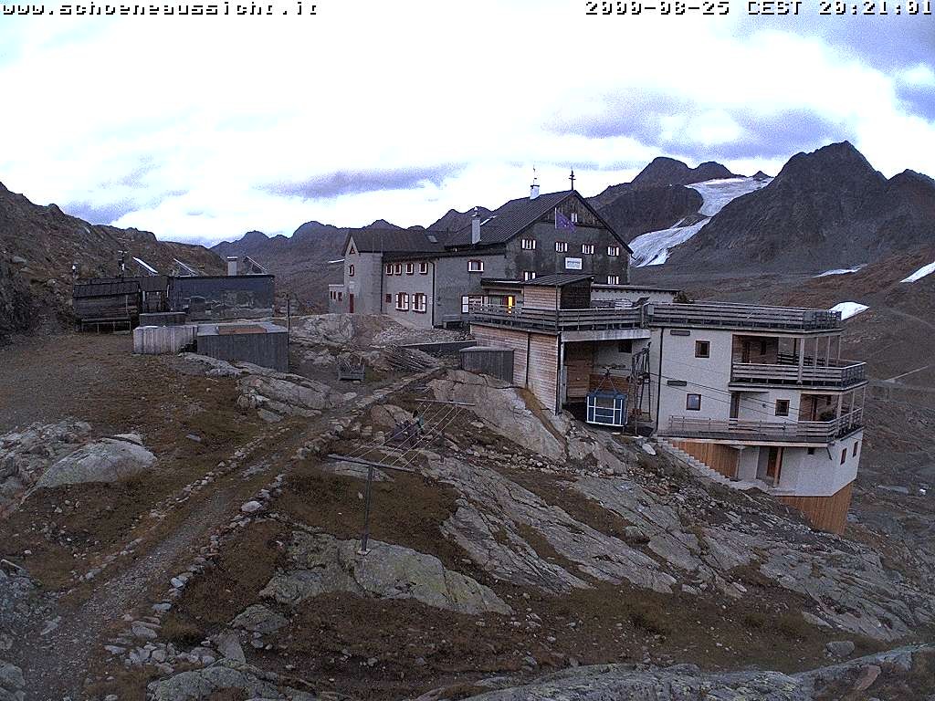 Archiv Foto Webcam Schnalstal: Schöne Aussicht-Hütte