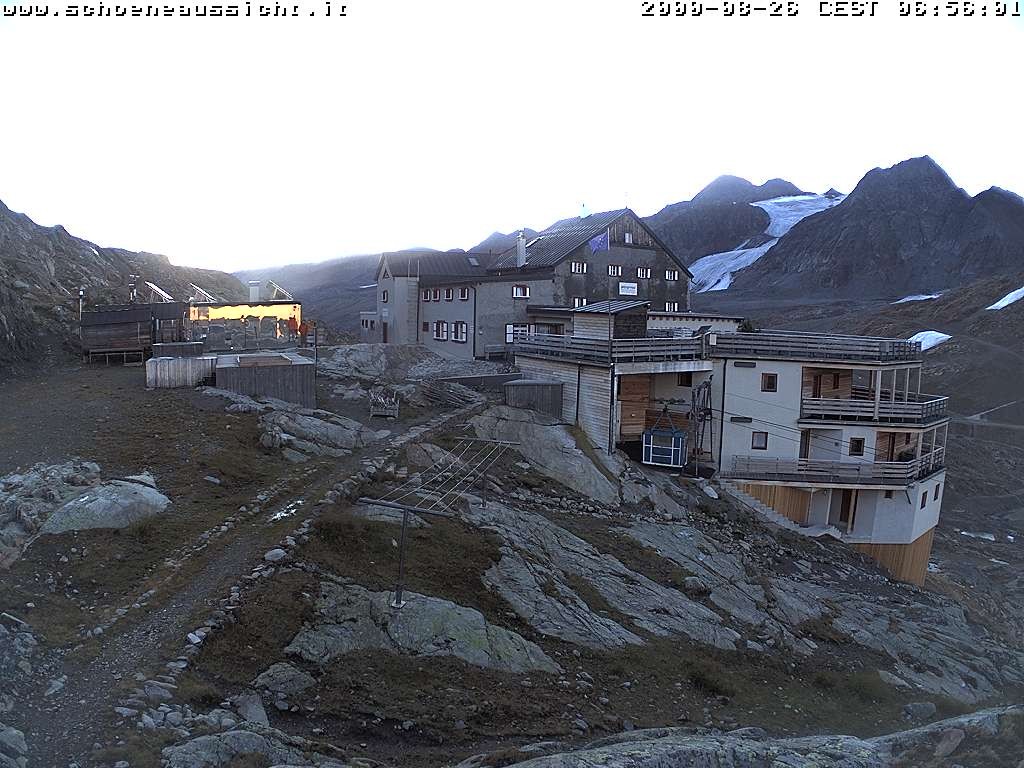 Archived image Webcam Schnalstal: Hut "Schöne Aussicht"