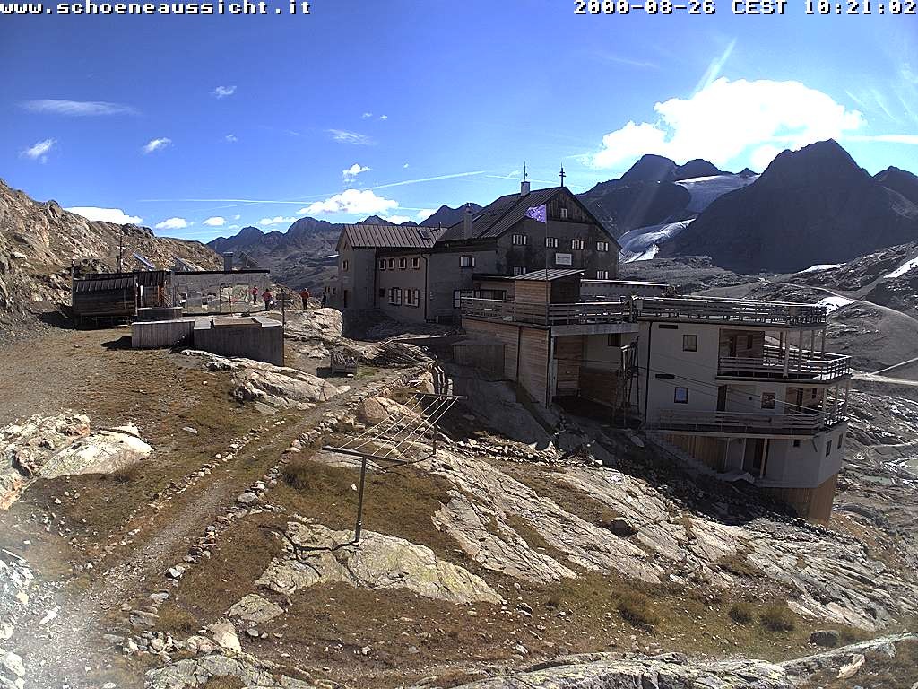 Archived image Webcam Schnalstal: Hut "Schöne Aussicht"