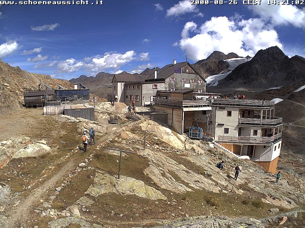 Archived image Webcam Schnalstal: Hut "Schöne Aussicht"
